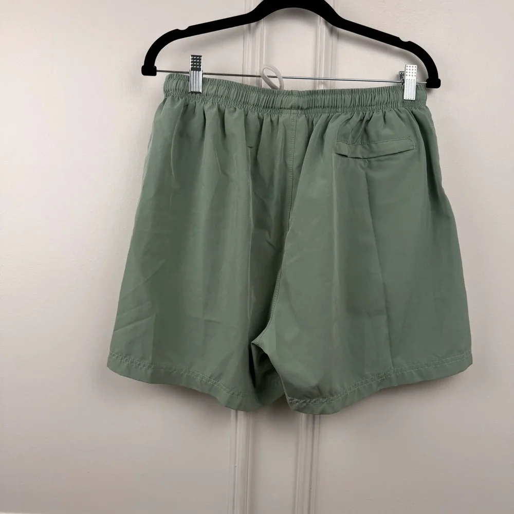 Cove USA Mens Sage Green Recycled Stretch Swim Trunks Board Shorts Size 36